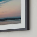 "Lake Lights" - Art Print in Lake Blue by Beth Scott Design - Frame Close-up