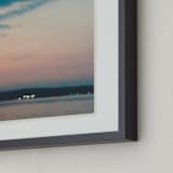 "Lake Lights" - Art Print in Lake Blue by Beth Scott Design - Frame Close-up