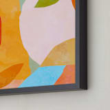 "A colorful moment" - Art Print in Juicy Orange by Dominique Vari - Frame Close-up