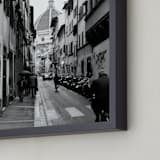 "Peeking Through No. 4 Il Duomo di Firenze" - Art Print in Black & White by Joey Crisostomo-Wynne - Frame Close-up
