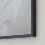 "El Morro Archway" - Art Print in Soft Grey Meets White by Anika - Frame Close-up