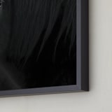 "Believe" - Art Print in Deep Black by Leslie Le Coq - Frame Close-up