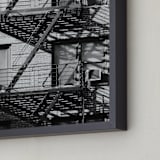 "Up Down NYC" - Art Print in monochrome by lulu and isabelle - Frame Close-up