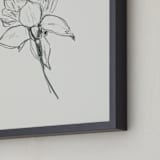 "Fuchsia 2 of 2 Diptych" - Art Print in off white / black by Miranda Mol - Frame Close-up