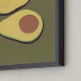 "avocado" - Art Print in Hass Green by Elliot Stokes - Frame Close-up