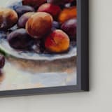 "Summer Plums" - Art Print in Plum by Wendy Keller - Frame Close-up