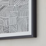 "Criss Cross" - Art Print in Midnight by raven erebus - Frame Close-up