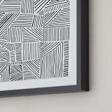 "Criss Cross" - Art Print in Midnight by raven erebus - Frame Close-up