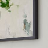 "Flower Market I" - Art Print in Leaf Green by Wendy Keller - Frame Close-up