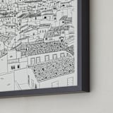 "Toledo" - Art Print in Graphite by Adelyn T. - Frame Close-up