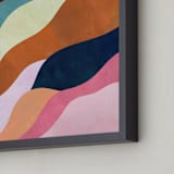 "Natural Fluctuation II" - Art Print in Dusty Rose by melanie mikecz - Frame Close-up