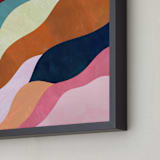 "Natural Fluctuation II" - Art Print in Dusty Rose by melanie mikecz - Frame Close-up
