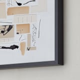 "Organized Chaos" - Art Print in Sand Beige by Alisa Galitsyna - Frame Close-up