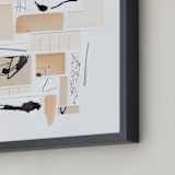 "Organized Chaos" - Art Print in Sand Beige by Alisa Galitsyna - Frame Close-up