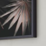 "Copper Ferns 2" - Art Print in Shimmering Copper by Alicia Abla - Frame Close-up
