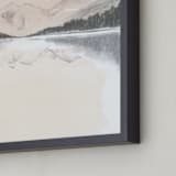 "Dreamy Lake" - Art Print in Mist by Teju Reval - Frame Close-up
