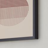 "Soleil" - Art Print in Brick by Fresh Letter Studio - Frame Close-up