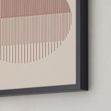 "Soleil" - Art Print in Brick by Fresh Letter Studio - Frame Close-up