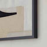 "Magnetic Fit 1" - Art Print in Pale Sand Beige by Alisa Galitsyna - Frame Close-up