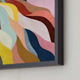 "Natural Fluctuation I" - Art Print in Dusty Rose by melanie mikecz - Frame Close-up