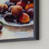 "Summer Plums" - Art Print in Plum by Wendy Keller - Frame Close-up