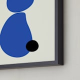 "Persevere" - Art Print in Lapis Lazuli by Beth Vassalo - Frame Close-up