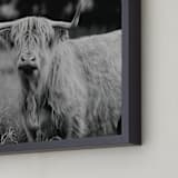 "Annie Moffat" - Art Print in Grey by Amy Carroll - Frame Close-up