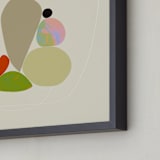 "Poetic Shapes 1" - Art Print in Fresh Linen by Dominique Vari - Frame Close-up