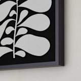 "Black Plant II" - Art Print in Chalkboard Black by Alisa Galitsyna - Frame Close-up