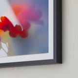 "Flora Prism" - Art Print in True Red by Aralyn Griesbach - Frame Close-up