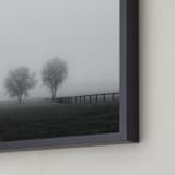 "Couple in the Fog" - Art Print in Morning Grey by Gabrial Reising - Frame Close-up