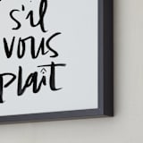 "Rosé S'il Vous Plaît" - Art Print in Snow by Annie Montgomery - Frame Close-up
