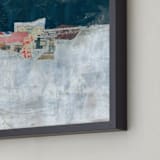 "Paper Horizon" - Art Print in Black and White by Misty Hughes - Frame Close-up