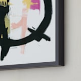 "Serendipity" - Art Print in soft peach by Ilana Greenberg - Frame Close-up