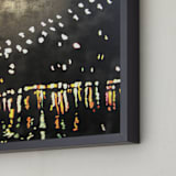 "Down Under the Brooklyn Bridge" - Art Print in Warm Hues by JaxRobyn - Frame Close-up