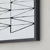 "visionary 2" - Art Print in deep black by trbdesign - Frame Close-up