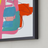 "Composition 2" - Art Print in Electric Cotton Candy by Jaime Derringer - Frame Close-up
