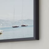 "Portofino Afternoon" - Art Print in Sky by Three Kisses Studio - Frame Close-up
