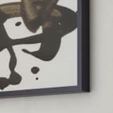 "Neutral Abstract" - Art Print in taupe by Cecily Hill Lowe - Frame Close-up