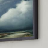 "Afternoon Fog" - Art Print in Cornflower by Kelly Money - Frame Close-up