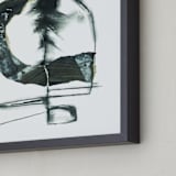 "Radiant Circuit" - Art Print in Charcoal by Misty Hughes - Frame Close-up