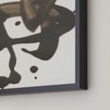 "Neutral Abstract" - Art Print in taupe by Cecily Hill Lowe - Frame Close-up