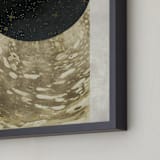 "Peep Hole" - Art Print in Antique Gold by Faiza Khan - Frame Close-up