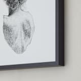 "Figure Drawing No.17" - Art Print in Graphite by Jess Blazejewski - Frame Close-up