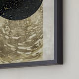 "Peep Hole" - Art Print in Antique Gold by Faiza Khan - Frame Close-up