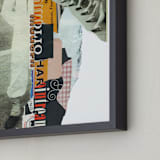 "Chorus Line Arnold" - Art Print in Taupe by Misty Hughes - Frame Close-up