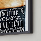 "Better than whiskey" - Art Print in Golden Whiskey by Lulaloo - Frame Close-up