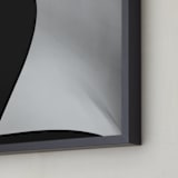 "Swept Away I" - Art Print in Black & white by Angie McMonigal - Frame Close-up