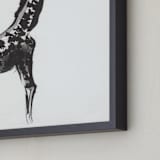 "Simply Curious" - Art Print in Black by Shawni Hogan - Frame Close-up