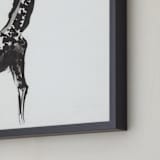 "Simply Curious" - Art Print in Black by Shawni Hogan - Frame Close-up